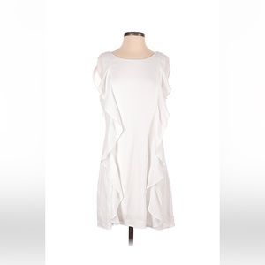 Super cute Lulus white ruffle dress
